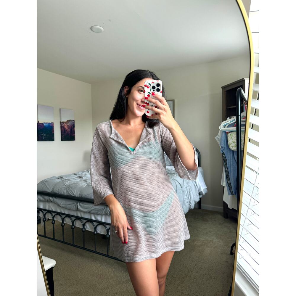 Crochet Open Knit Beach Cover Up